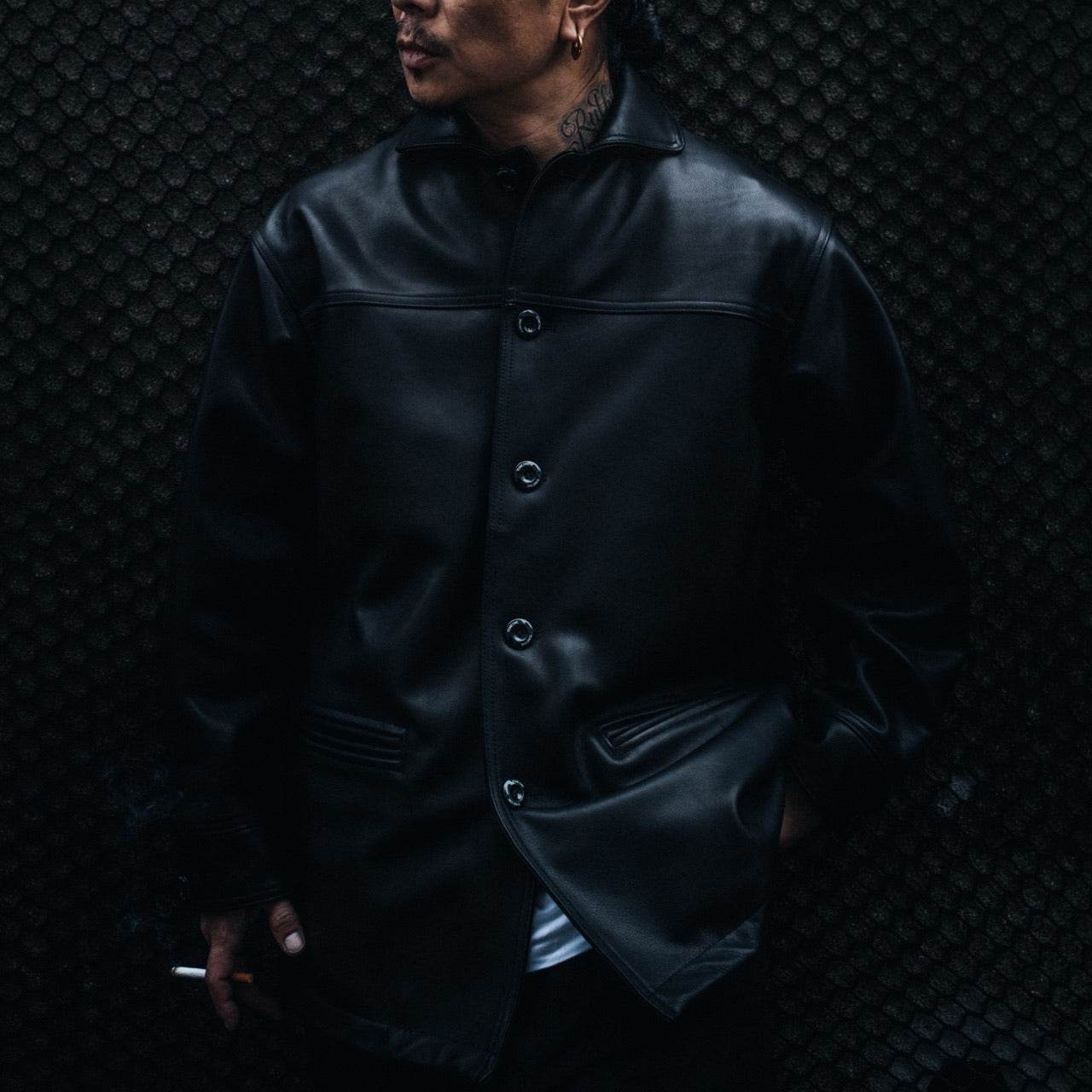 Leather Car Coat