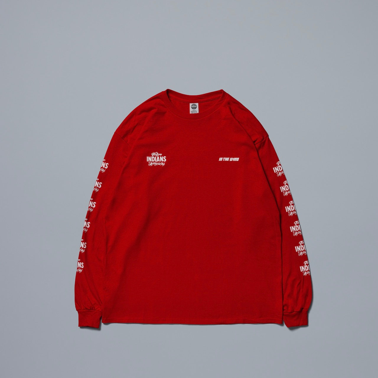新品 東京インディアンズ L/S TEE RED M Tokyo indians MC ロンT 赤 長袖